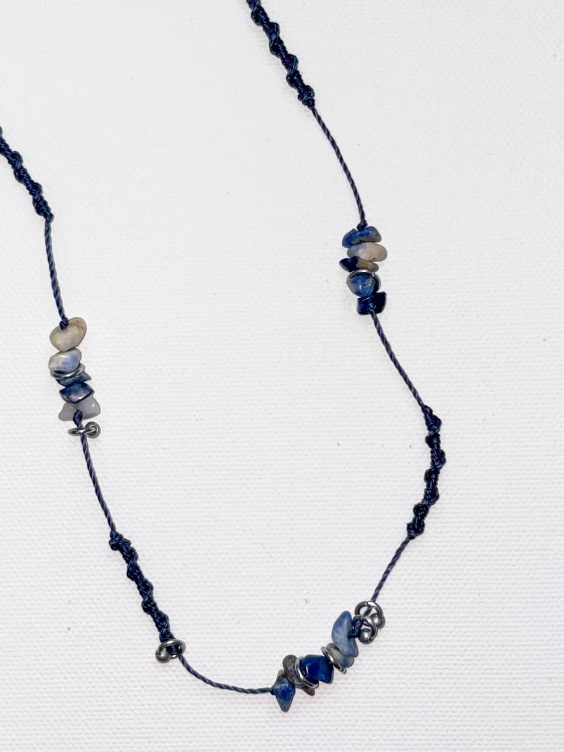 Blue wave beads necklace 블루 웨이브 비즈 목걸이 상품이미지4