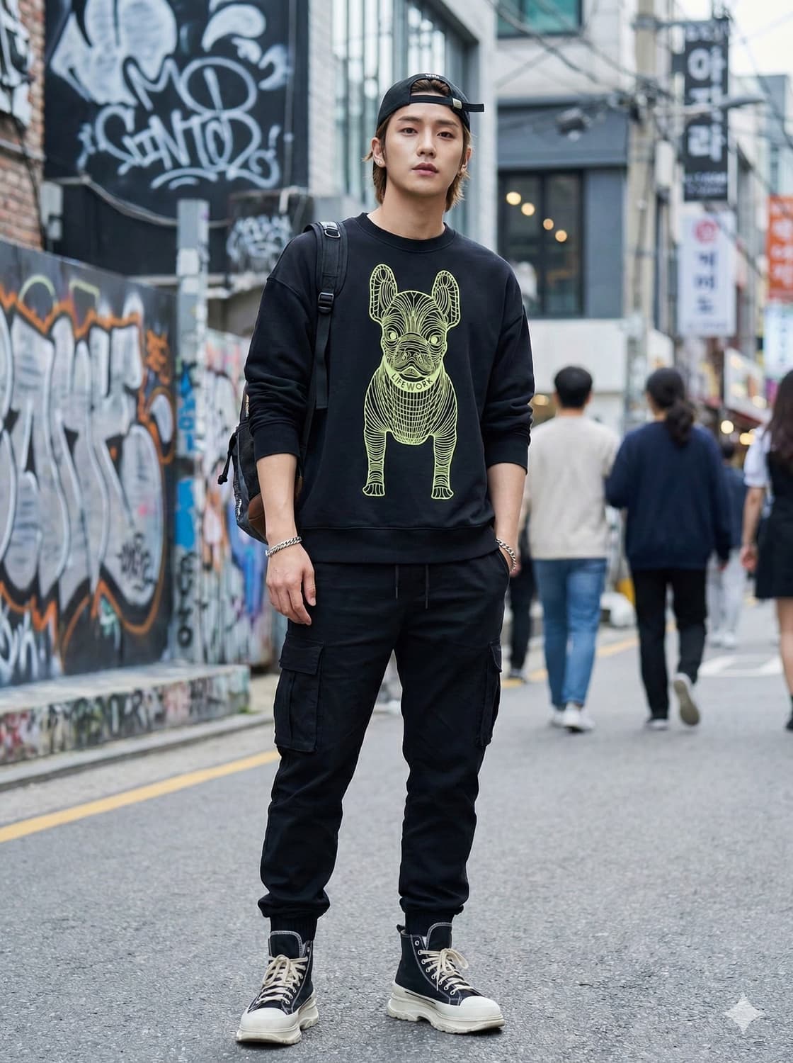 Lifework 라이프워크 라독 와이어 그래픽 맨투맨 상품이미지1