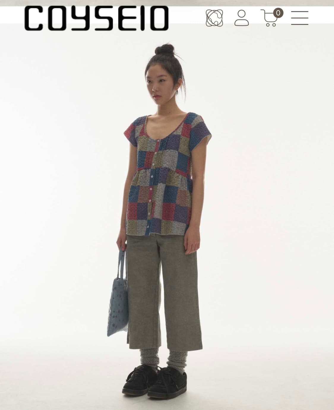 코이세이오 DOUBLE CAPRI PANTS LIGHT GREY 상품이미지4