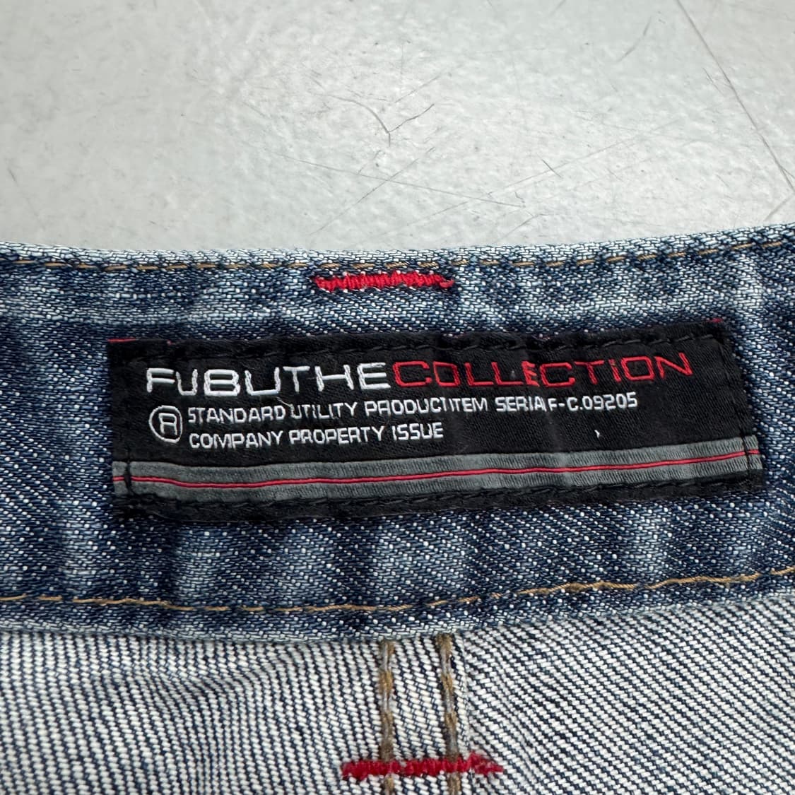 FUBU 후부 올드스쿨 힙합 워싱 와이드 데님팬츠 상품이미지10