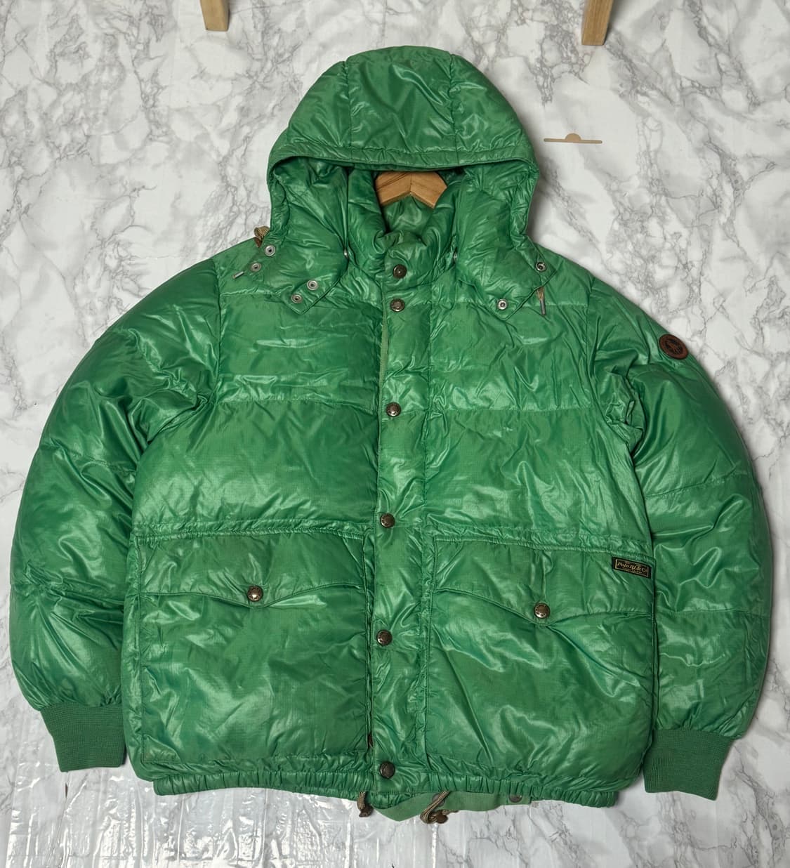 L~XL 폴로 랄프로렌 그린 마운틴 패치 패딩 자켓 상품이미지3