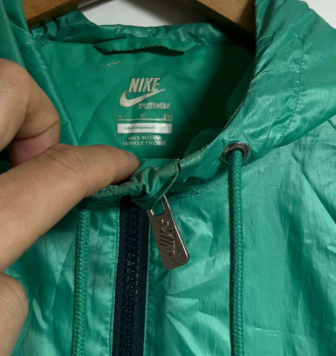 나이키 윈드러너 크롭 바람막이 윈드브레이커 자켓 점퍼 S 상품이미지5
