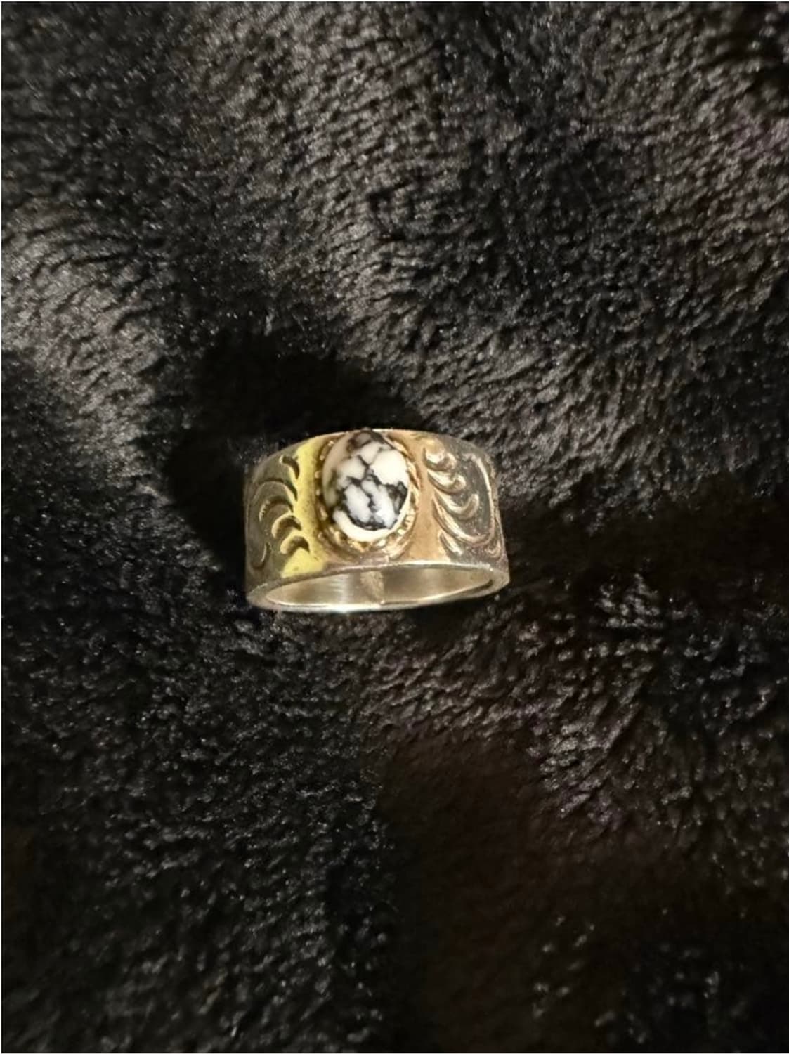 화이트 버팔로 터키석 19-20호 네이티브 아메리칸 주얼리 상품이미지1