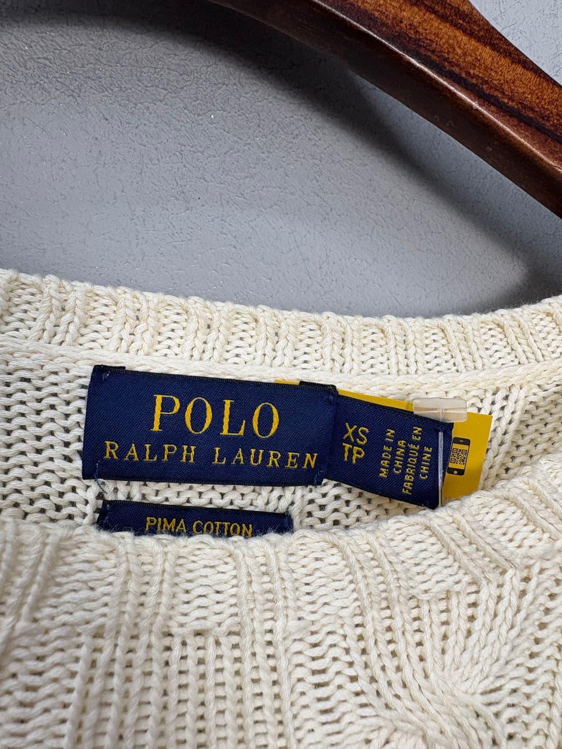 폴로랄프로렌 포니로고 아이보리 케이블니트꽈배기 A2889 상품이미지5