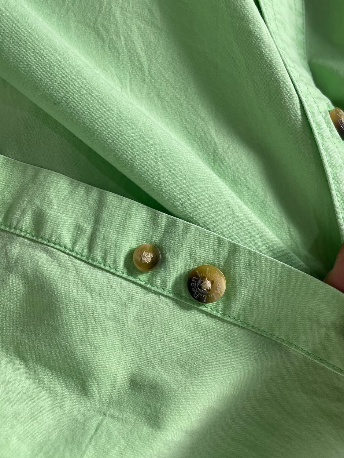 LLBean 엘엘빈 피싱 셔츠 연두색 상품이미지5