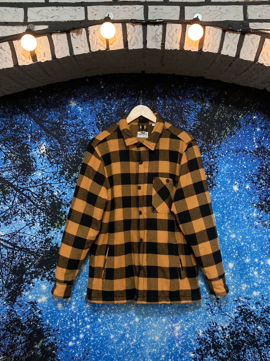 ⚜️Timberland(팀버랜드) 옐로우 쉐르파 버팔로 오버셔츠 상품이미지1