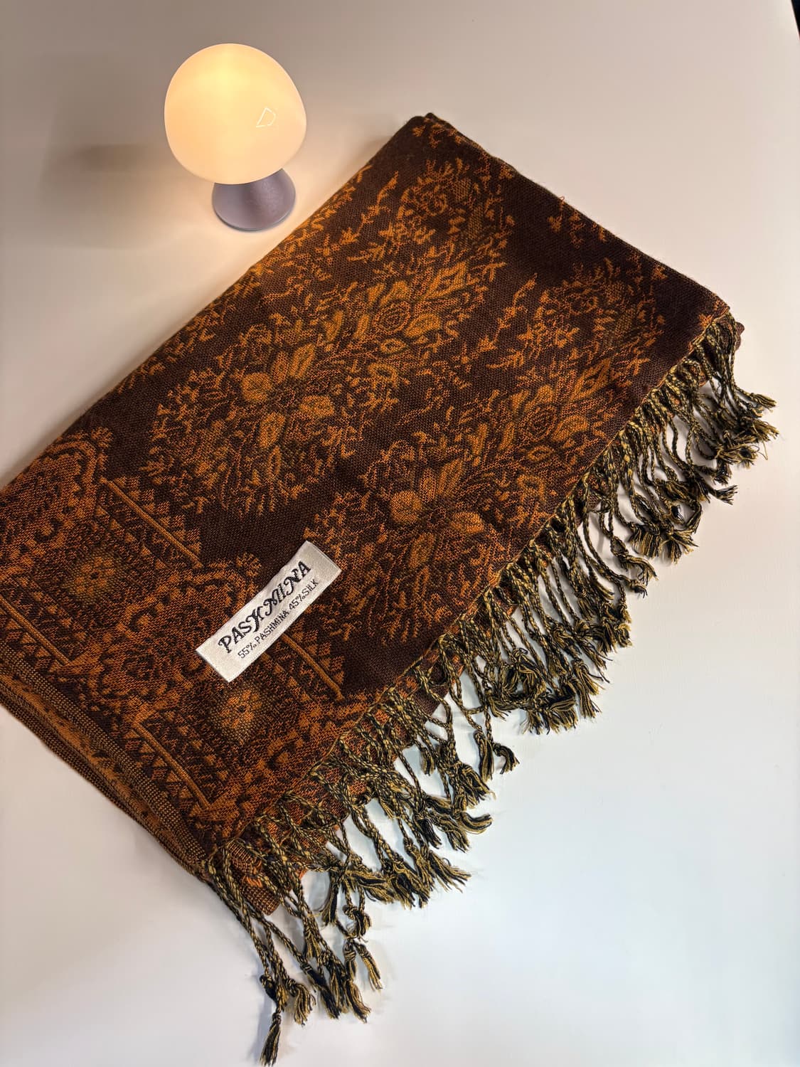 Pashmina silk 피시미나 에스닉 페이즐리 머플러 숄  상품이미지1