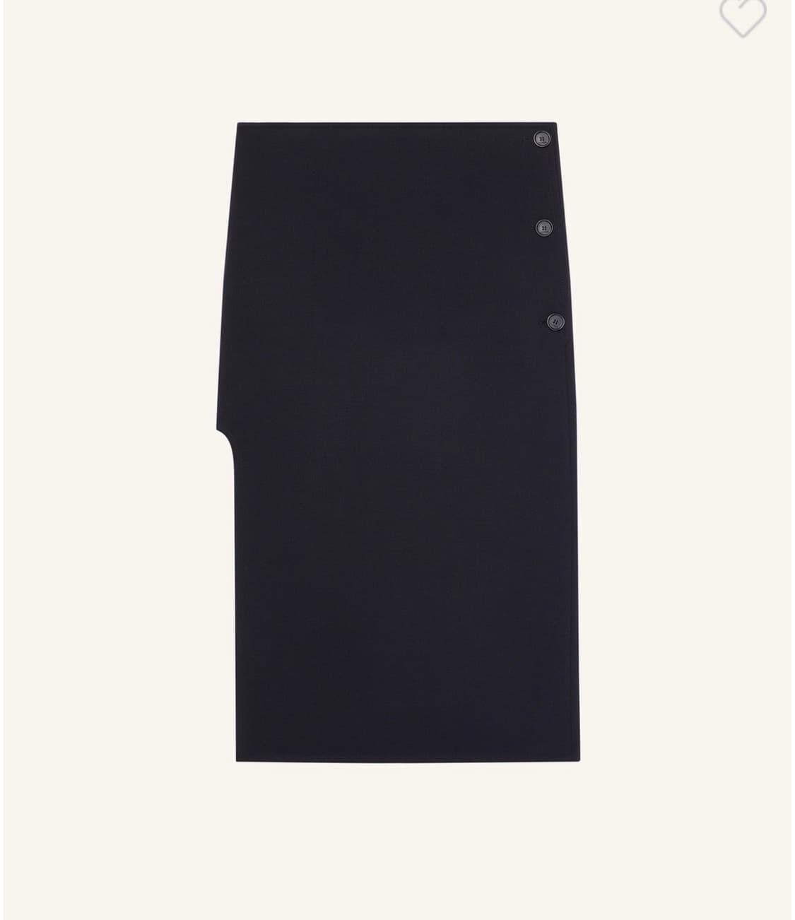 꾸레쥬 오블리크 테일러드 울 미디스커트 상품이미지4