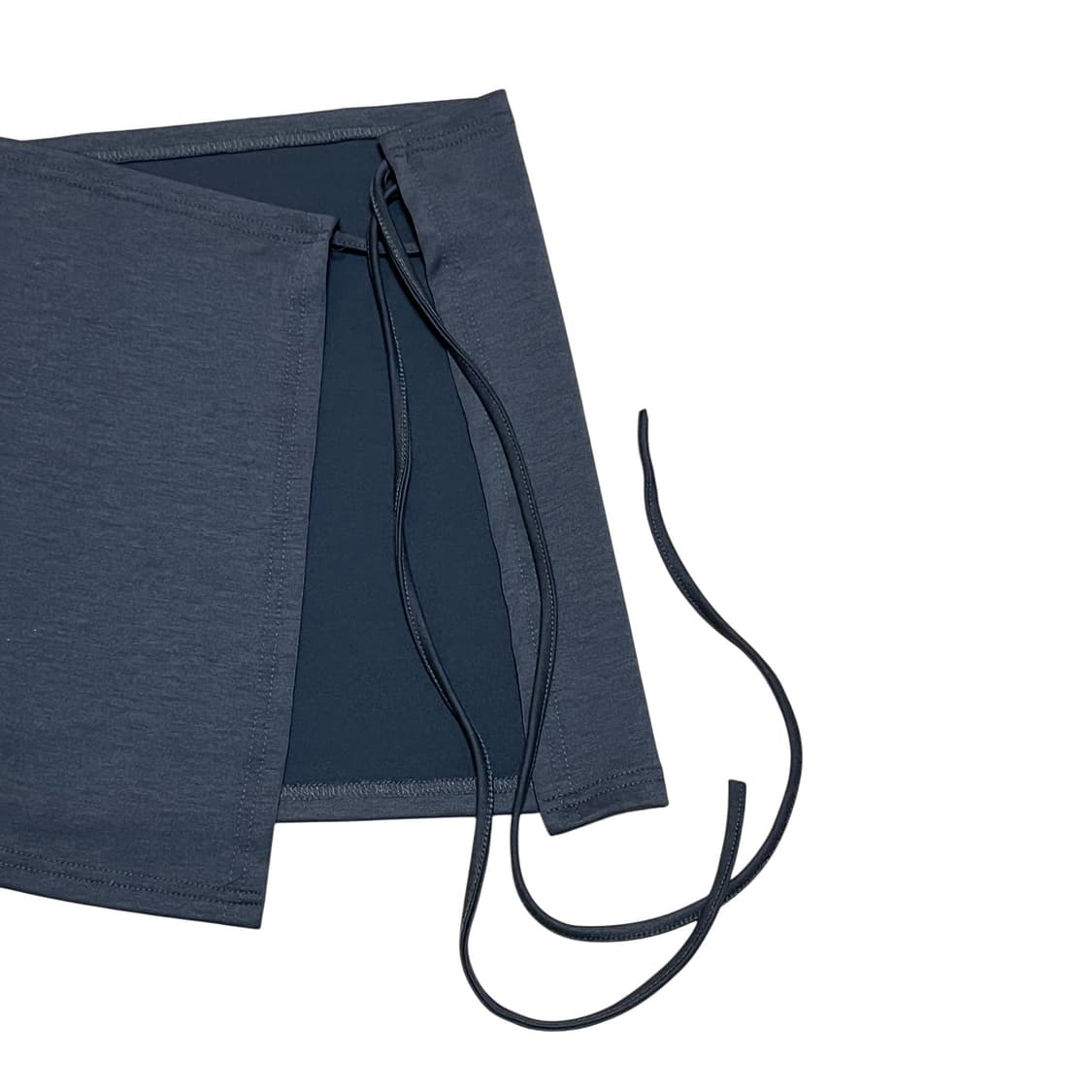 Unbal mini rap skirt_ Charcoal 상품이미지2