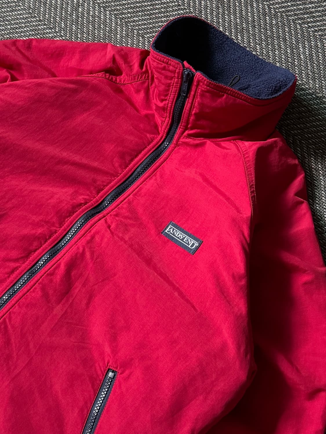 90s USA Lands' End 랜즈엔드 나일론 쉘 자켓 (95) 상품이미지4