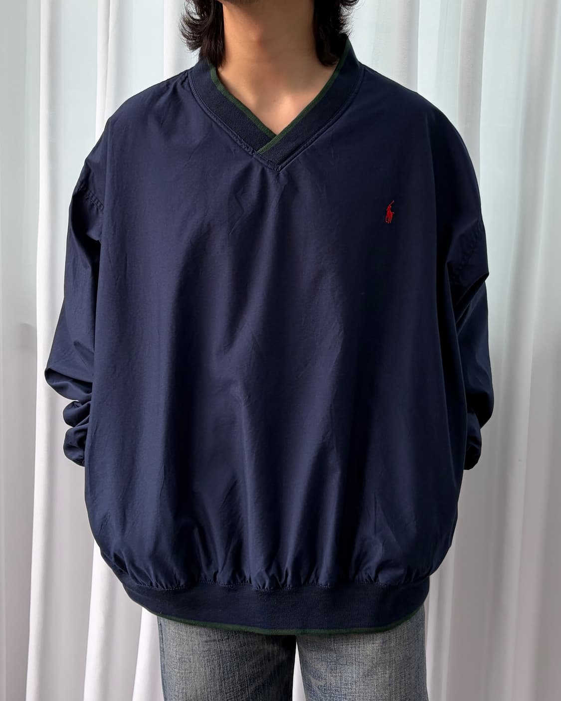 [XL-2XL]폴로 랄프로렌 나일론 웜업 navy 상품이미지1
