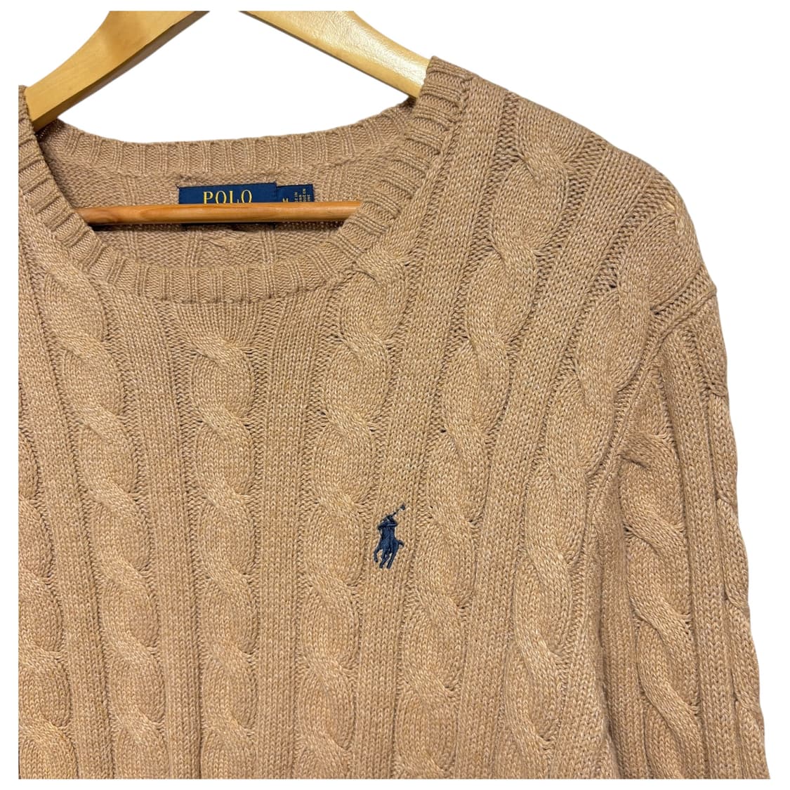 3773 폴로 랄프로렌 브라운 꽈베기 케이블니트 상품이미지2