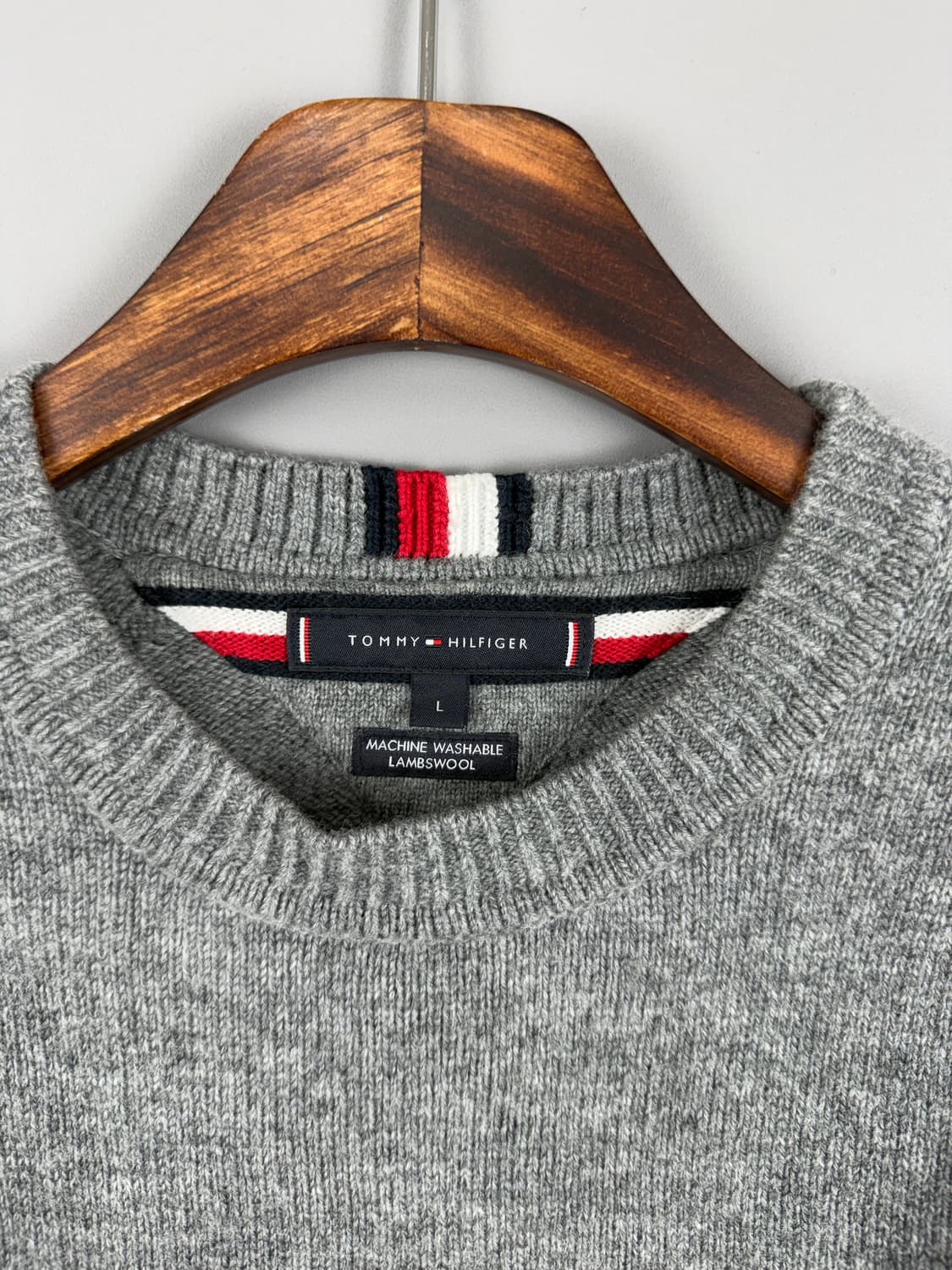 타미힐피거 램스울 크루넥 니트 그레이 E19 상품이미지5