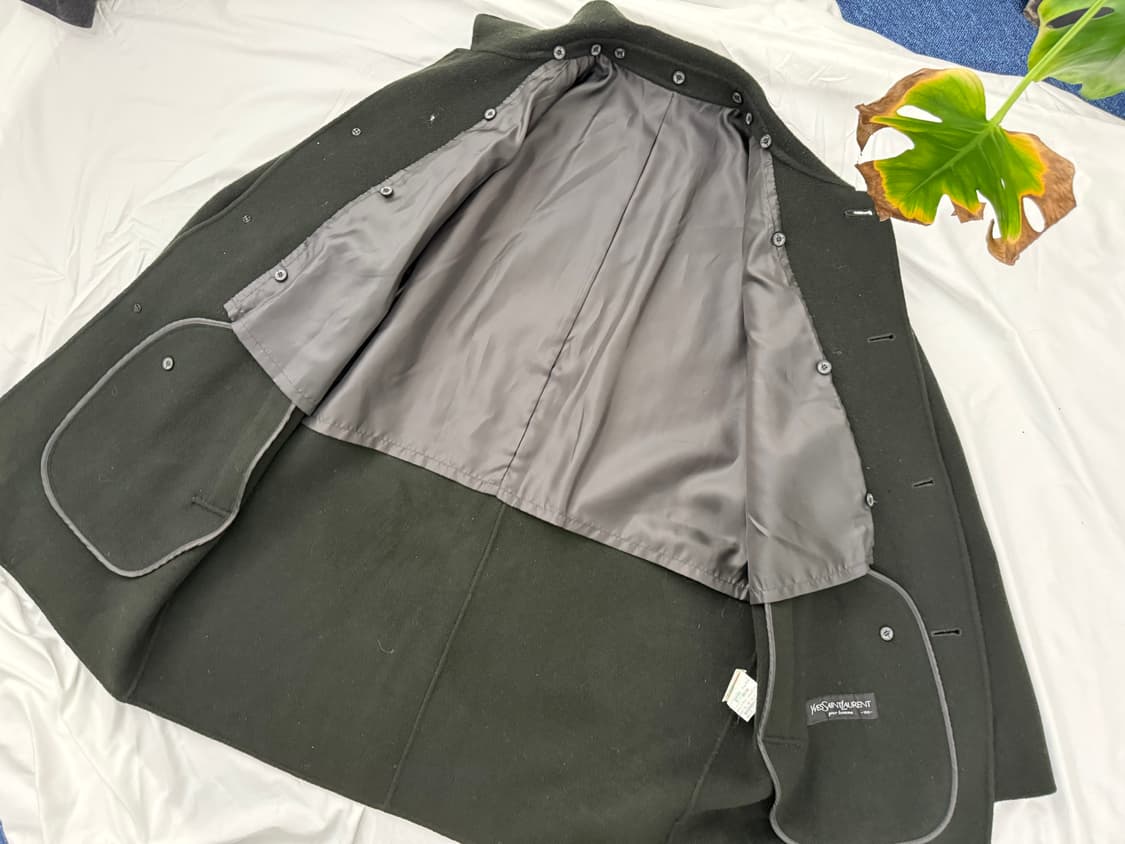 입생로랑 캐시미어 코트 블랙 상품이미지7