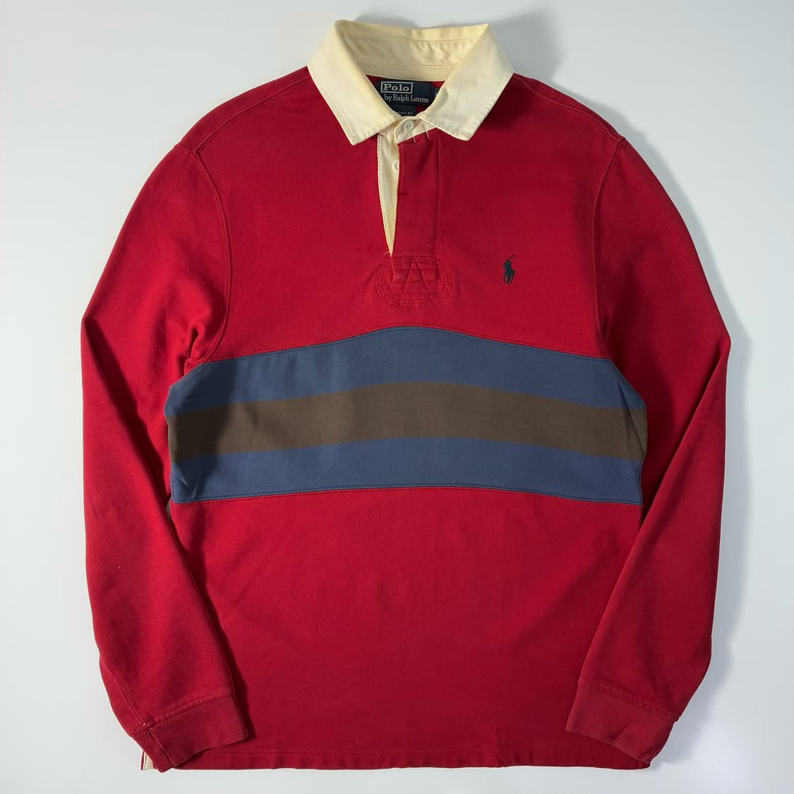 Polo  폴로랄프로렌 00,s 자수 단가라 럭비티 상품이미지1