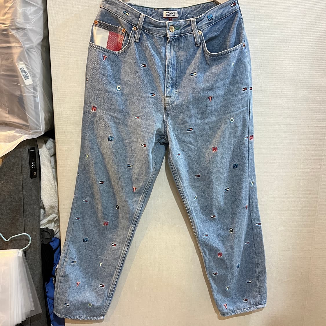 (33/32 작게나옴) 타미진스 자수 패턴 데님 팬츠 청바지 상품이미지1