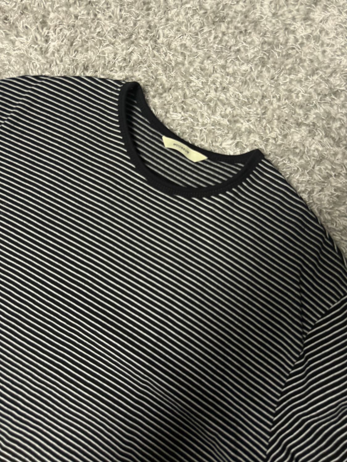 문선 UNISEX Marine Stripe Ringer T 상품이미지4