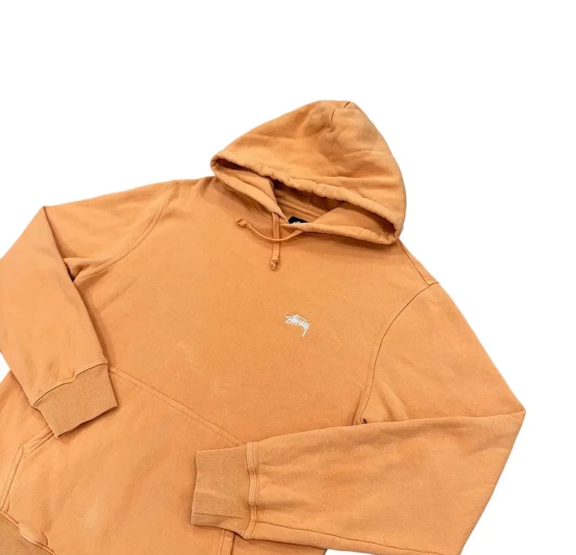 스투시 스톡로고 피그먼트 후드 상품이미지3