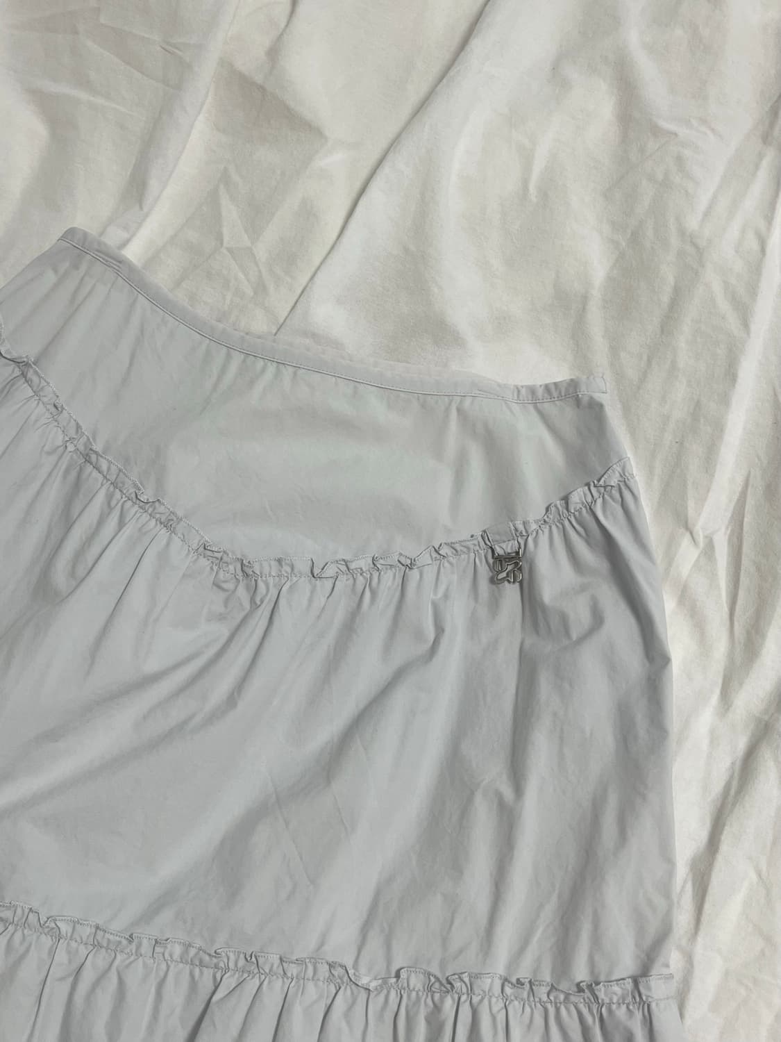 글로니 로데오 티어드 러플 스커트 베이비블루 상품이미지2
