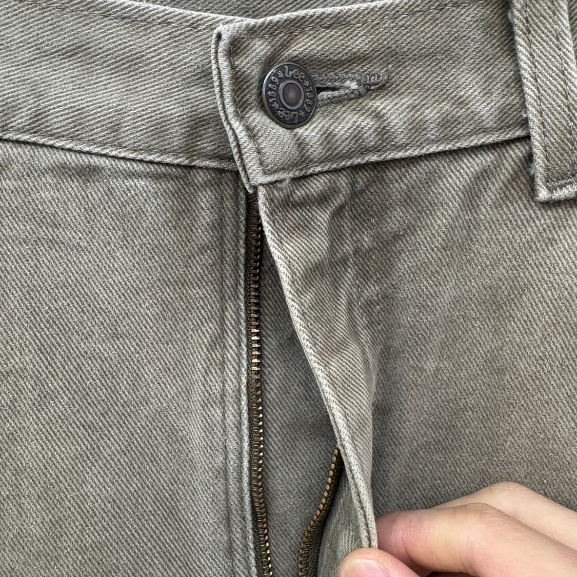 Lee 리 빈티지 카키 데님 청바지 34in 상품이미지4