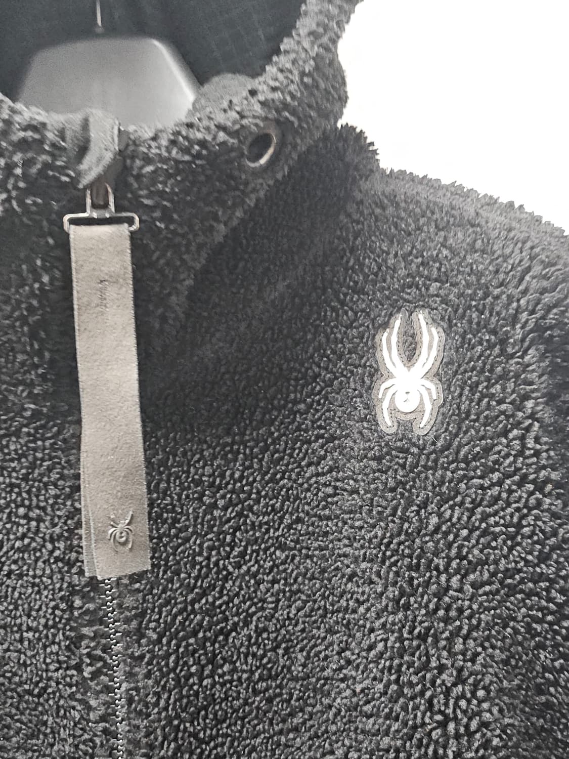 Spyder 스파이더 블랙 후리스 후드 집업 XL 상품이미지2