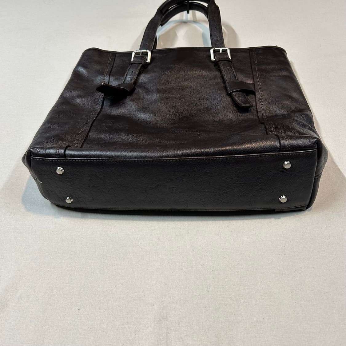 샘소나이트 딥브라운 소가죽 토트백 서류가방 브리프케이스 상품이미지3