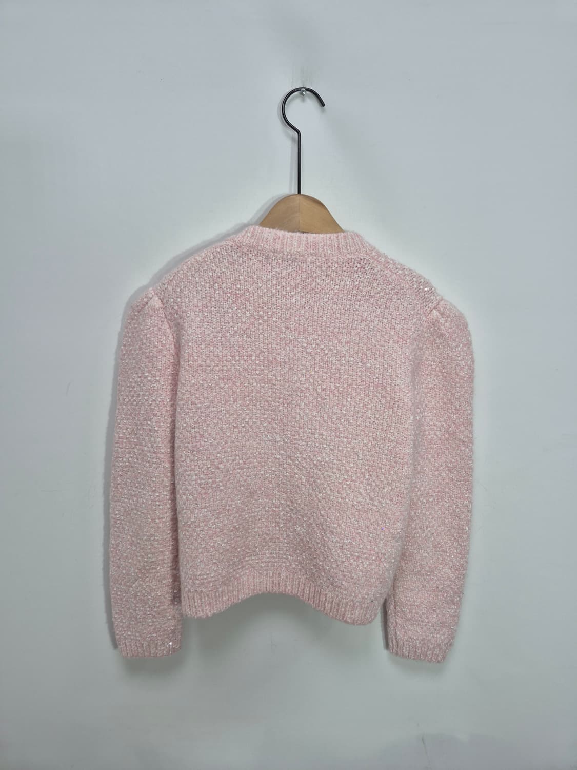 maje 마쥬 트위드 핑크 가디건 상품이미지2