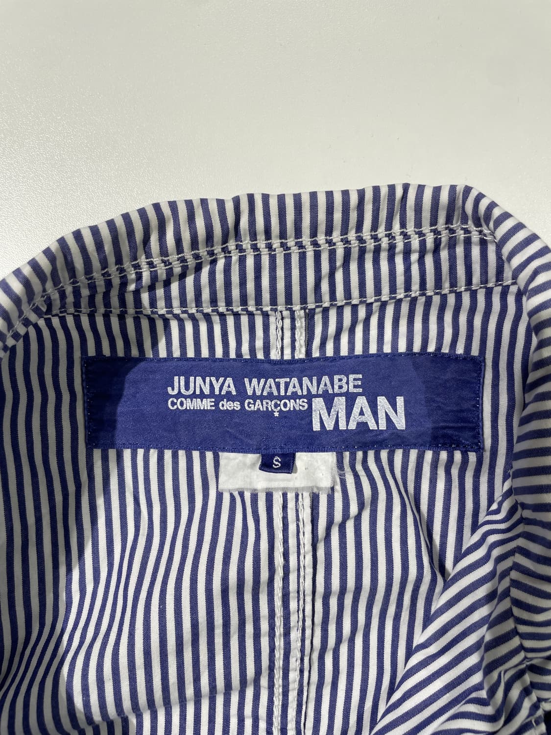 준야 와타나베 맨 ad2008 스트라이프 플랩포켓 셔츠 자켓 상품이미지7