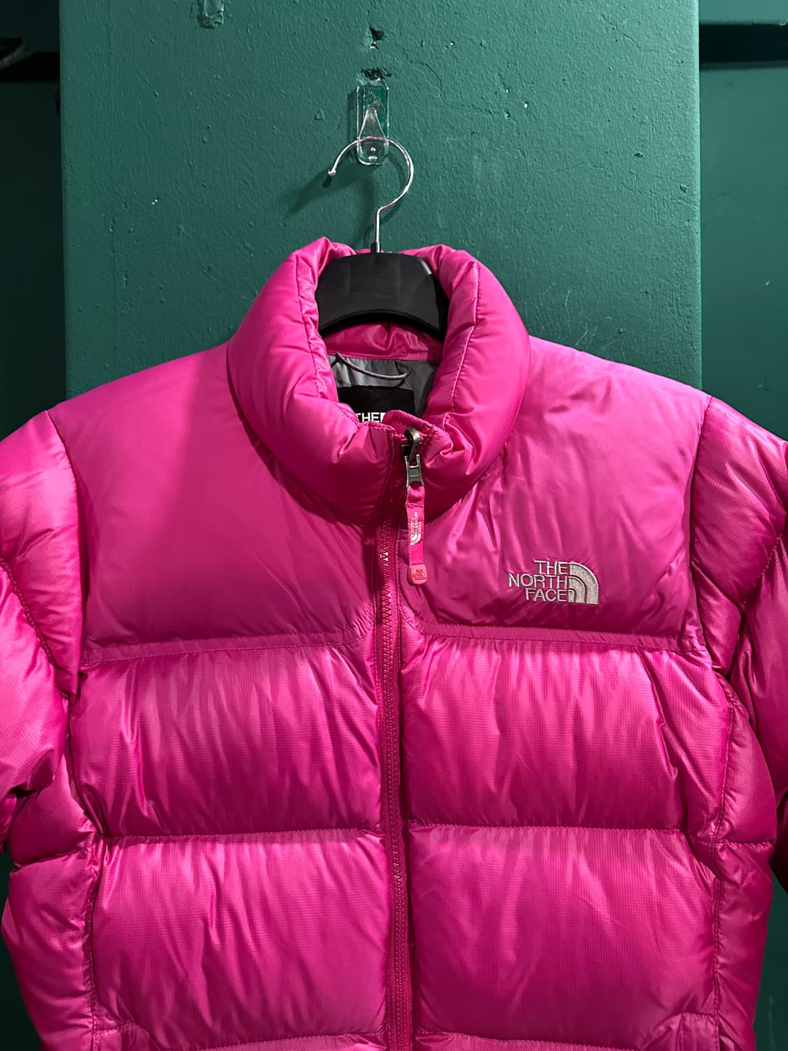 노스페이스700 핑크 눕시패딩 M 상품이미지3
