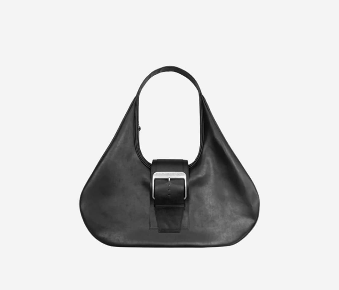 Project G/R Mega Buckle Hobo Bag Black 상품이미지1