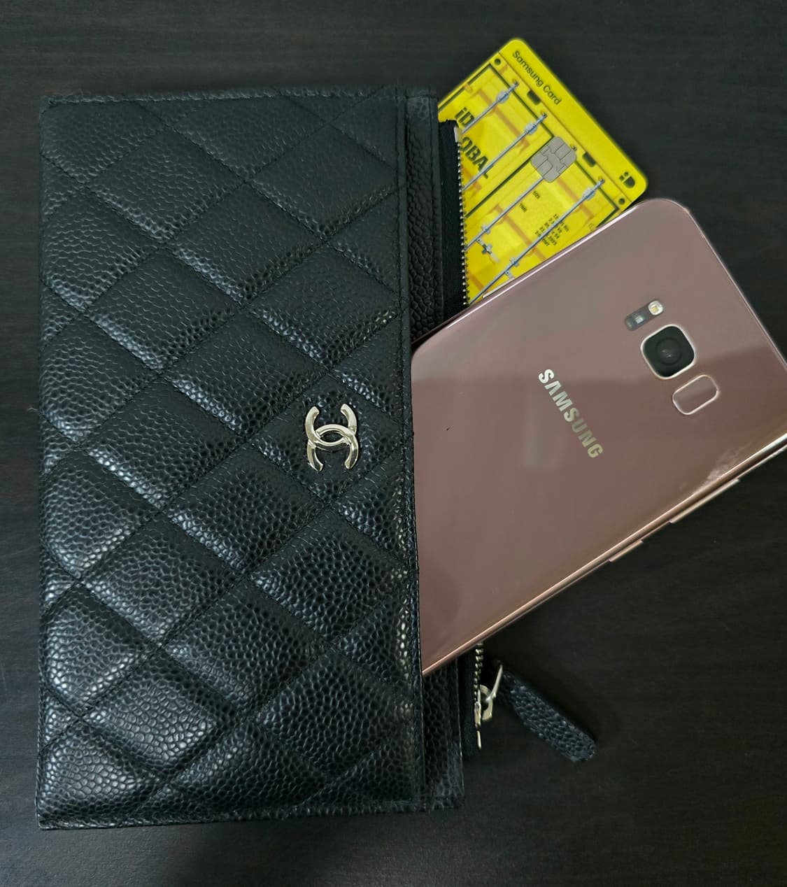 샤넬 정품 클래식 캐비어 스몰 클러치 미니 파우치 카드 지갑 상품이미지10