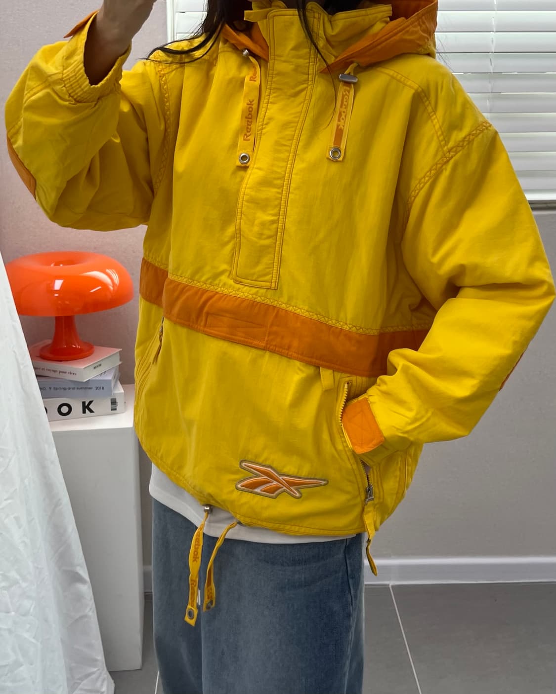 (M)90'S 리복 아노락 점퍼-M1596 상품이미지1