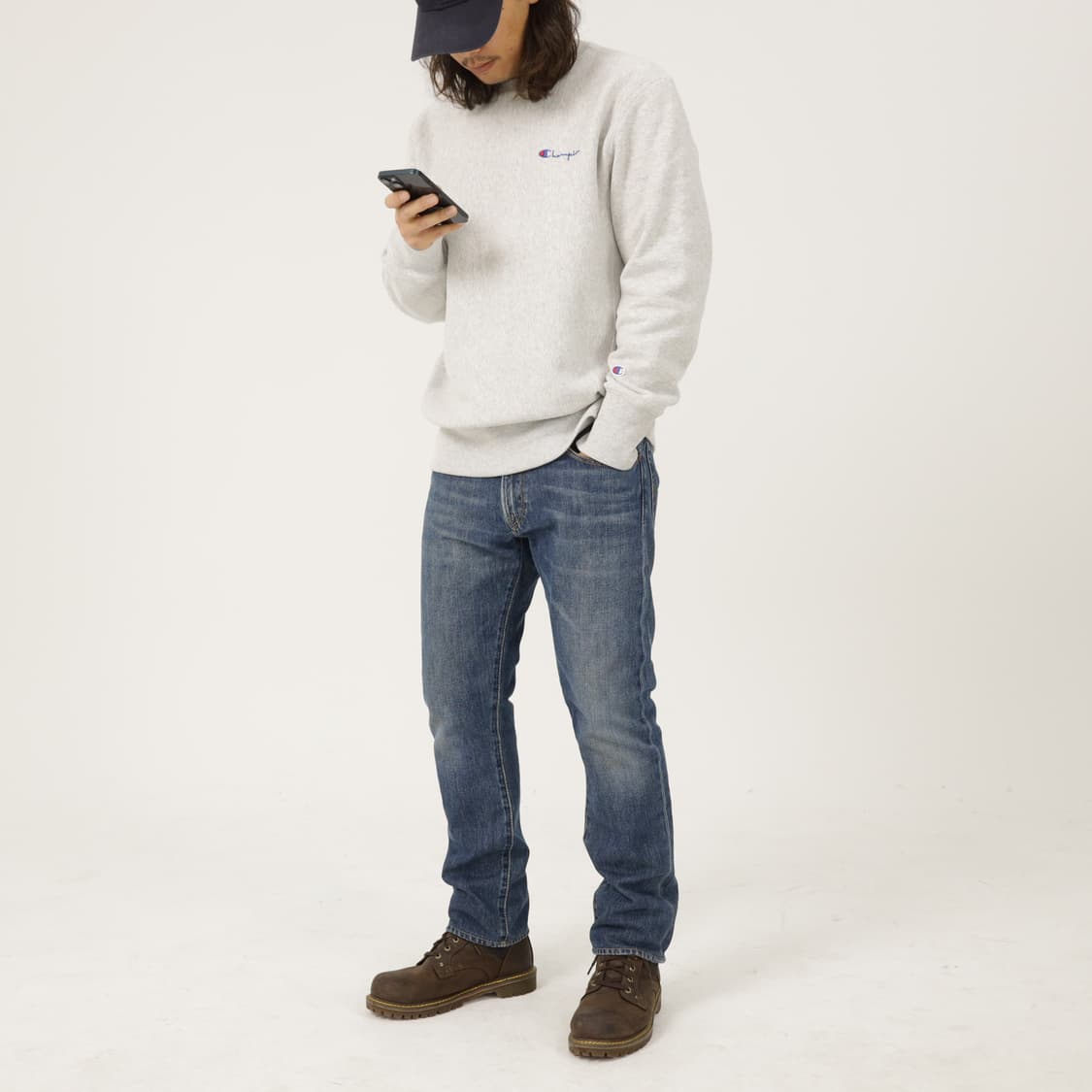 챔피온 리버스위브 웜업 기모 맨투맨 상품이미지8