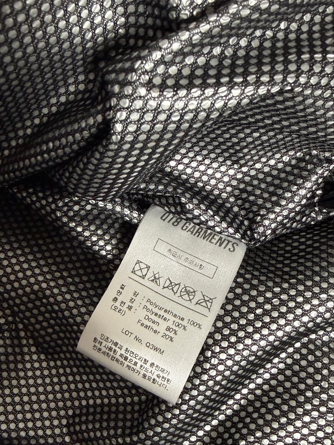 큐티에잇 가먼츠 신세틱 레더 덕다운 패딩 L사이즈 상품이미지4