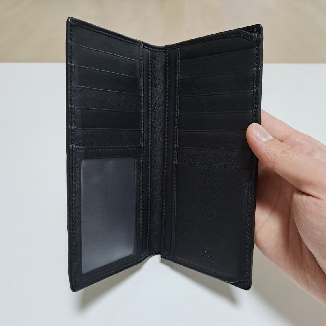 [100%/정품] 구찌 시마 레더 삼선 장지갑, 구찌지갑,구찌장지갑 상품이미지5