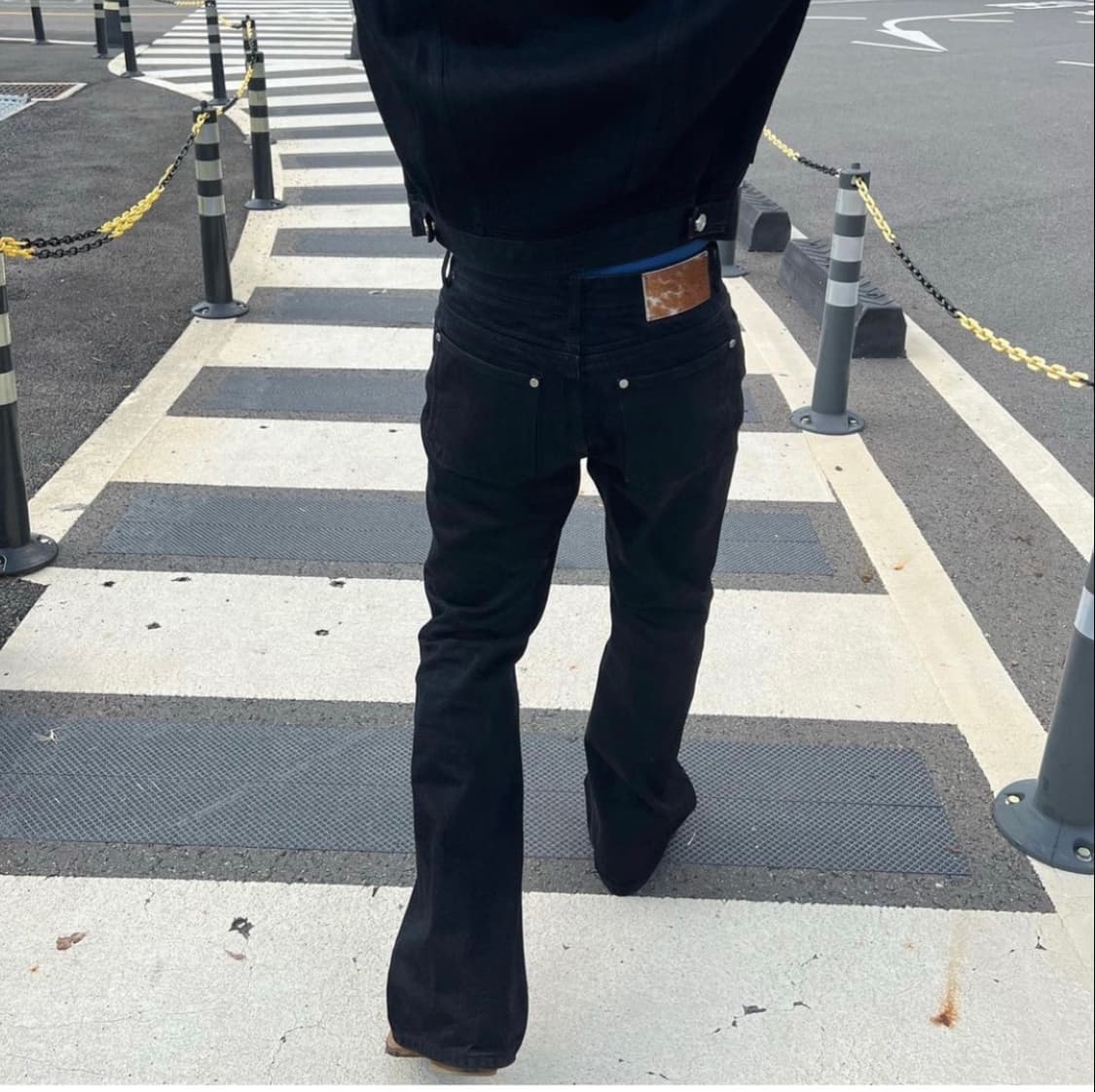 Stu 플레어 데님 팬츠 블랙 초판 상품이미지1