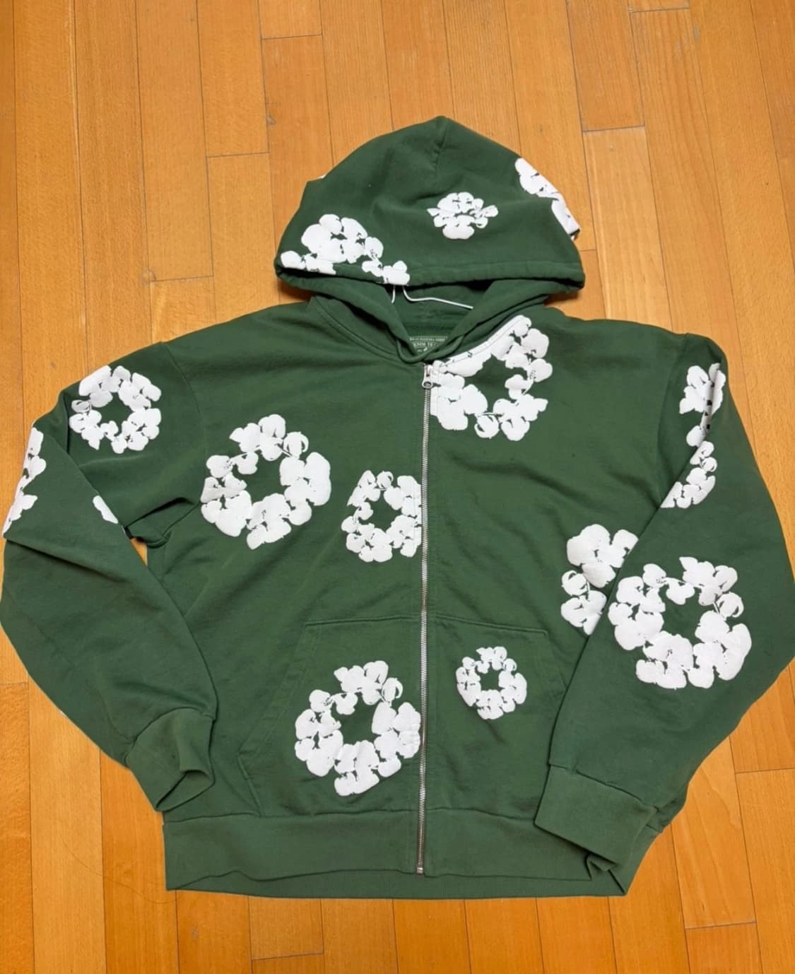 데님티어스 후드집업 그린 L  상품이미지2