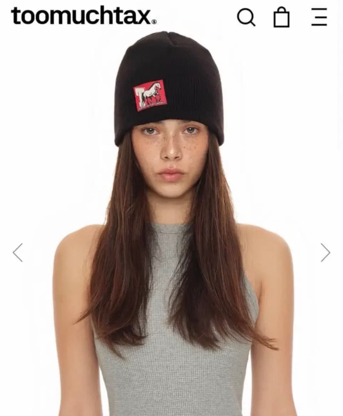 투머치택스 비니  상품이미지1