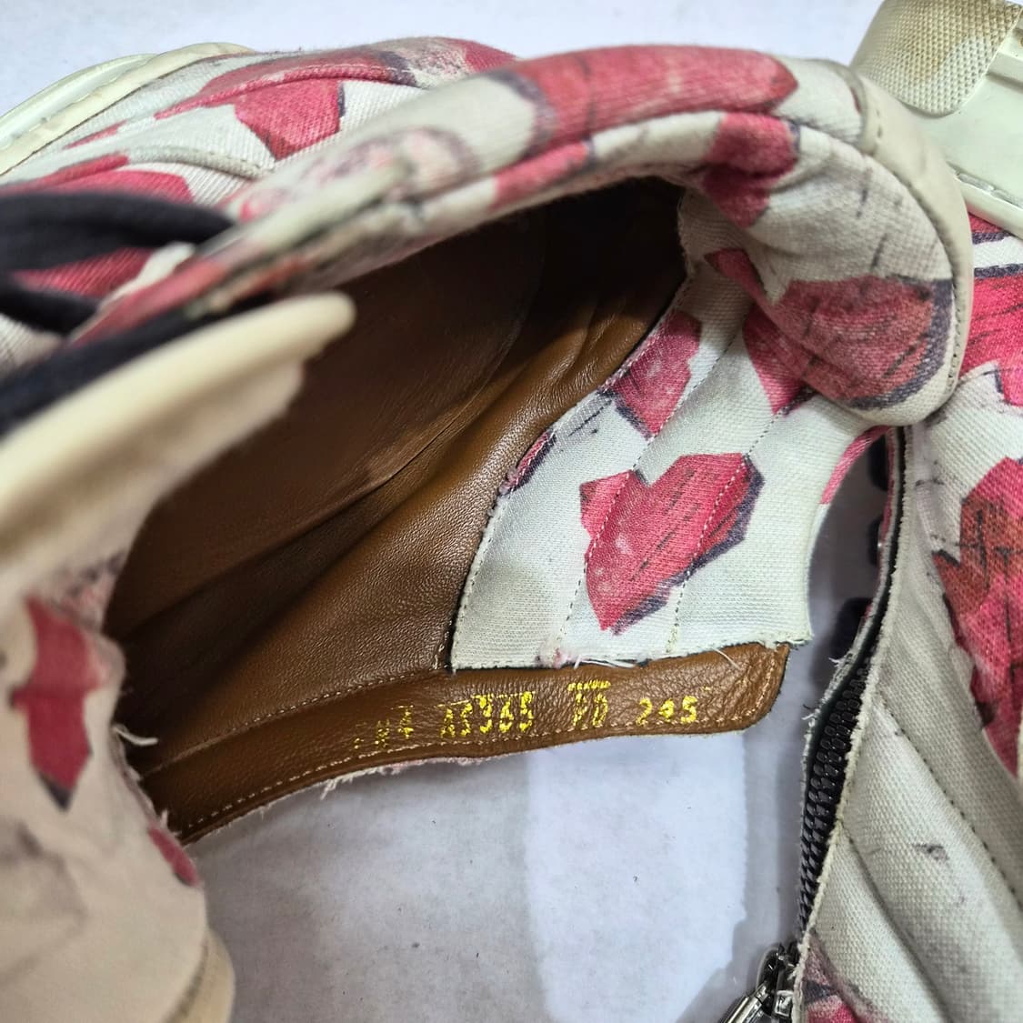 랑방 컬렉션 플로럴 파이톤 하이탑 스니커즈 상품이미지6