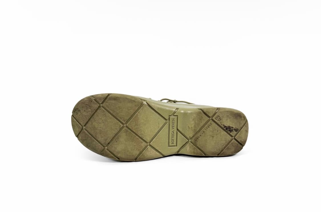 [43] 보테가베네타 남성 레이스업 퍼들 러버 앵클 부츠 트래버틴 상품이미지6