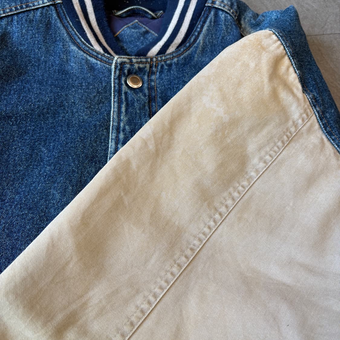 빈티지 데님 베이스볼 자켓 상품이미지8