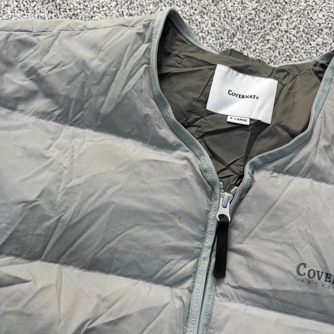 XL 커버낫 노카라 덕다운 경량 패딩 0309J 상품이미지7