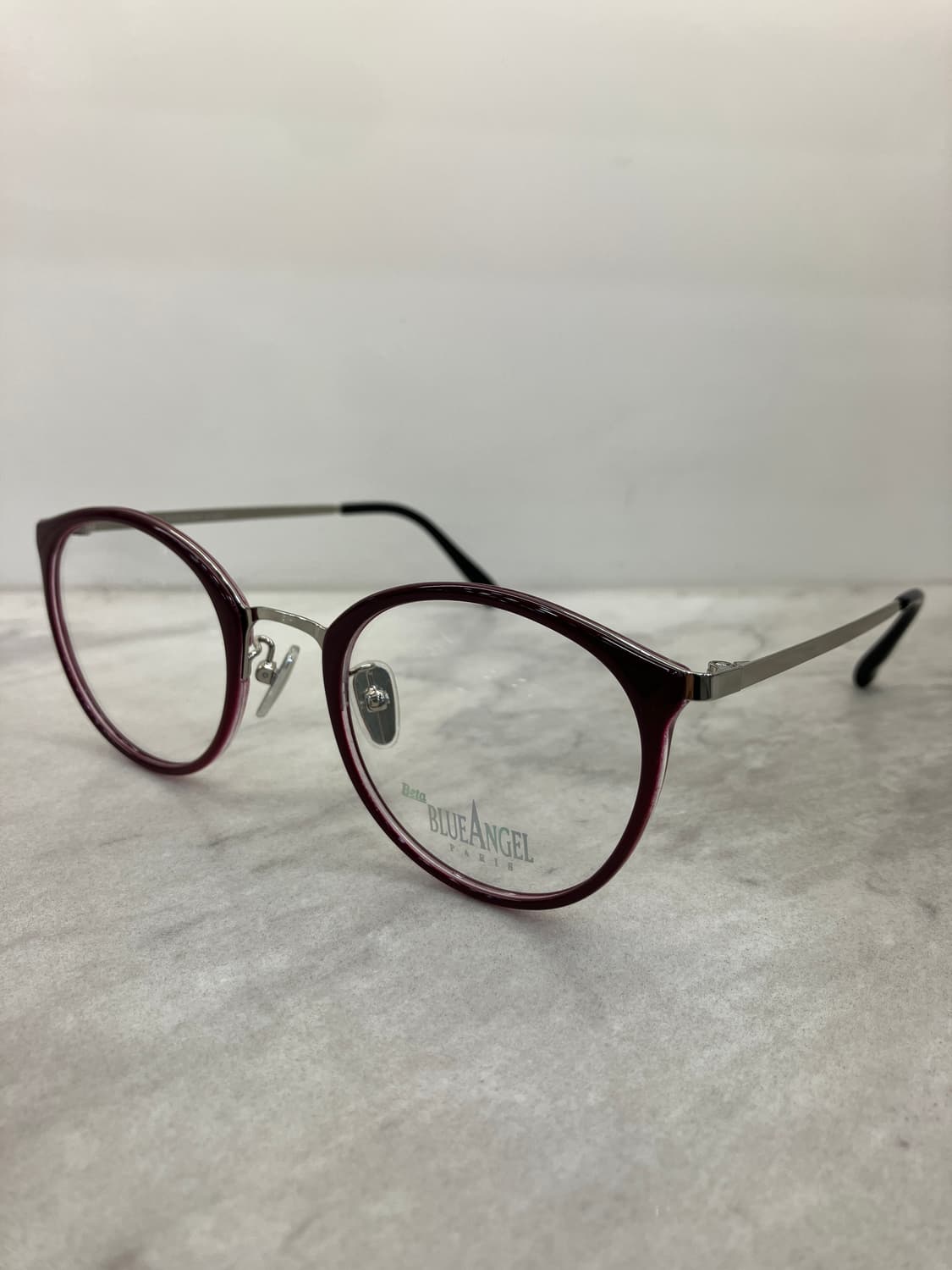 블루엔젤 Blueangel 실버 와인 솔텍스 라운드 메탈테 안경 상품이미지7