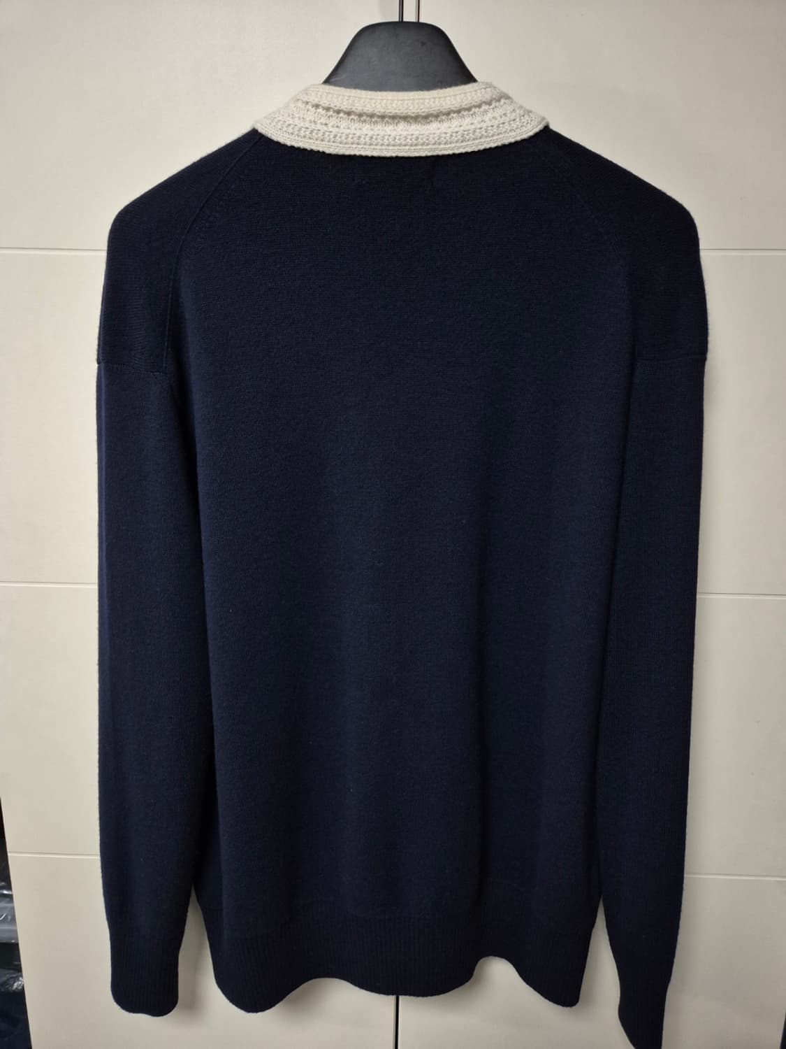 (95) 시스템옴므 네이비 배색 가디건 상품이미지3