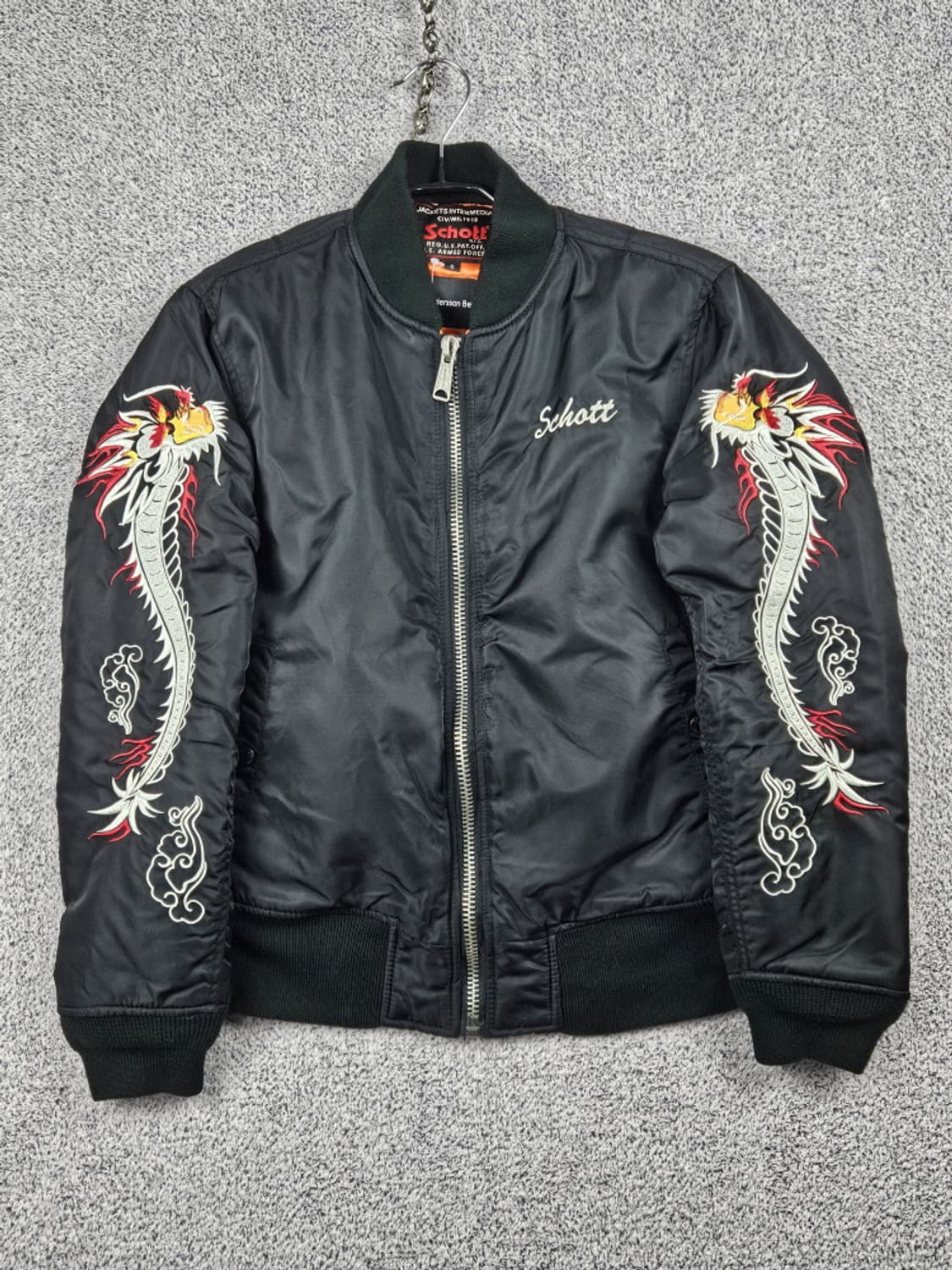 쇼트 X 앤더슨벨 드래곤자수 스카잔 봄버자켓 ( S ) / 9968 상품이미지3