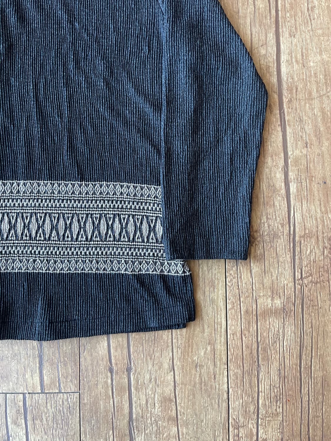 Ethnic Ribbed Half Blouse 상품이미지3