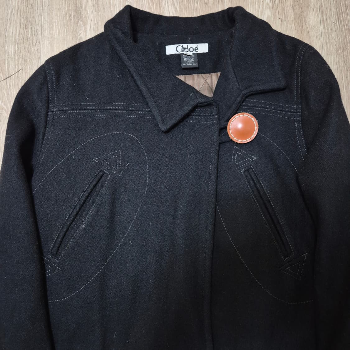 끌로에 빈티지 여성 클래식 울 더플 코트 36(구55) 상품이미지2