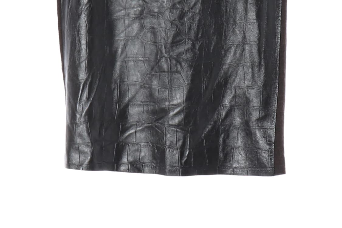 (새상품)[S]막스마라 송아지가죽 레더 스커트 셋업 치마
 상품이미지3