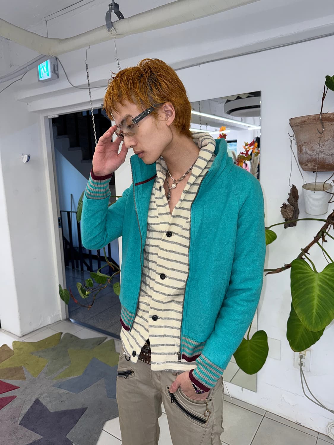 bold neck wool zipup jacket 상품이미지2