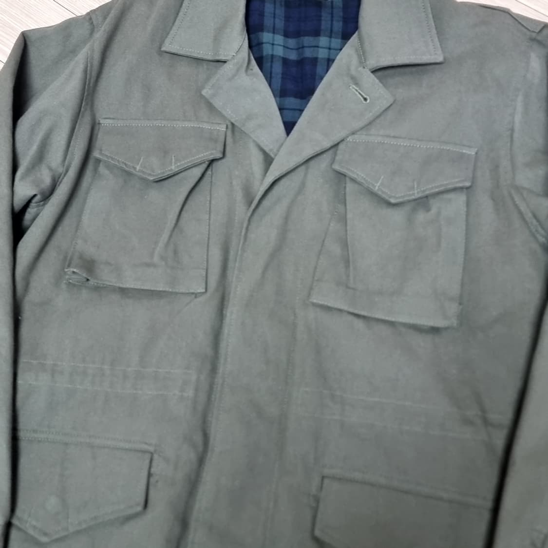 론트 밀리터리 m43 복각 카키색 야상 점퍼 자켓(105) 상품이미지2